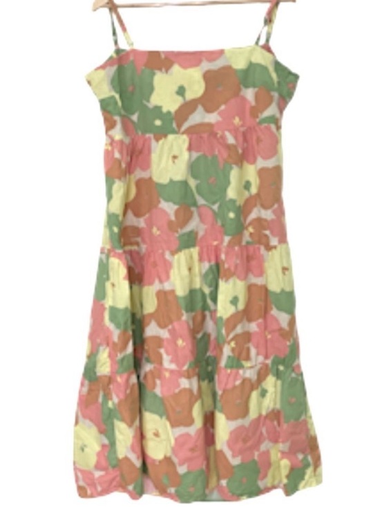 Sanctuary Dresses & Skirts - Sanctuary Get Away Dress Floral Sleeveless Strappy Tie-Back Maxi Midi Linen